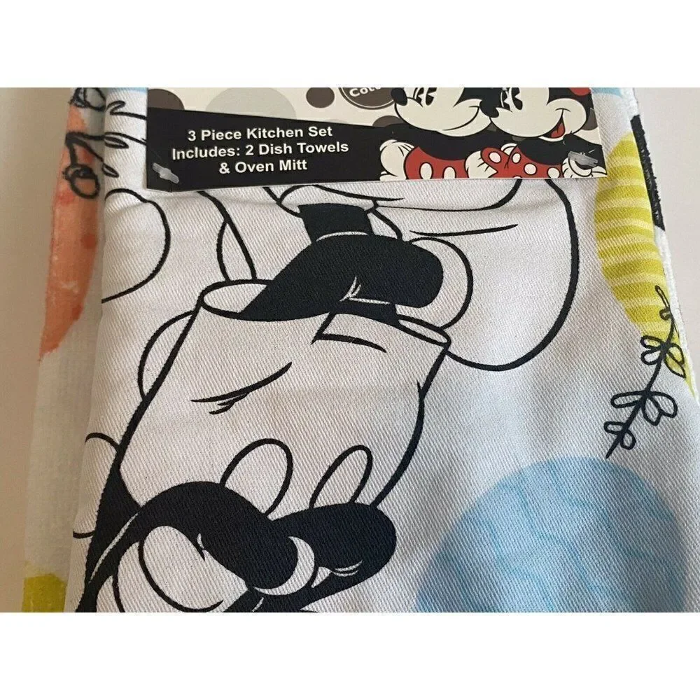 Easter‎ Disney Mickey Mouse 3 Pc KITCHEN SET TOWEL